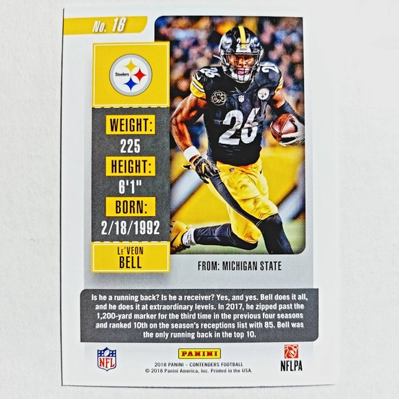 Pittsburgh Steelers (Le'Veon Bell) - FTBL [27_LVB1] - Picture 3 of 3